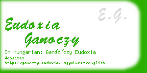 eudoxia ganoczy business card